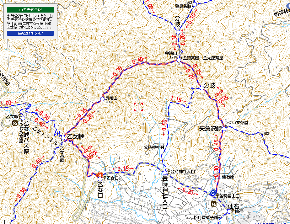 登山の日記(山歩きのブログ)　箱根の金時山に行ってきました